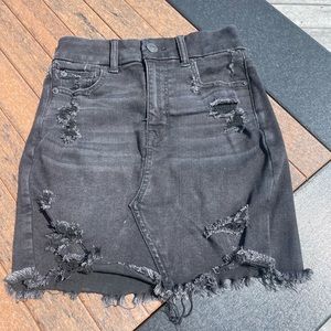 Women's Black American Eagle Jean Skirt size:00